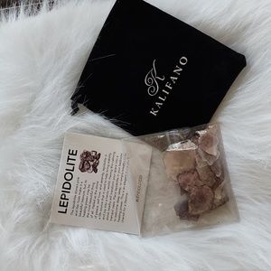 Natural lepidolite raw pieces from Kalifano